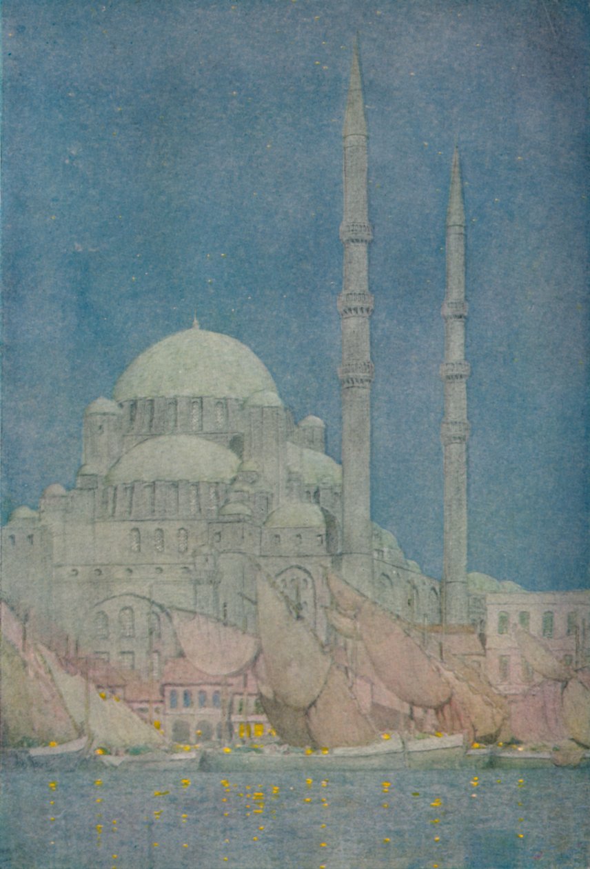 Yeni-Valide-Jamissi Camii, Konstantinopolis, 1913 by Jules Guerin