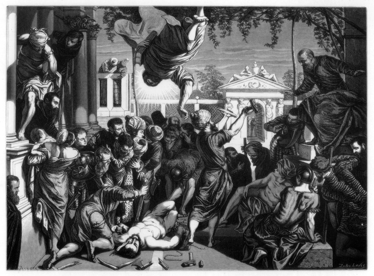 'St Mark'ın Köleyi Özgür Bırakma Mucizesi', 1548 1870 by Jules Lavee