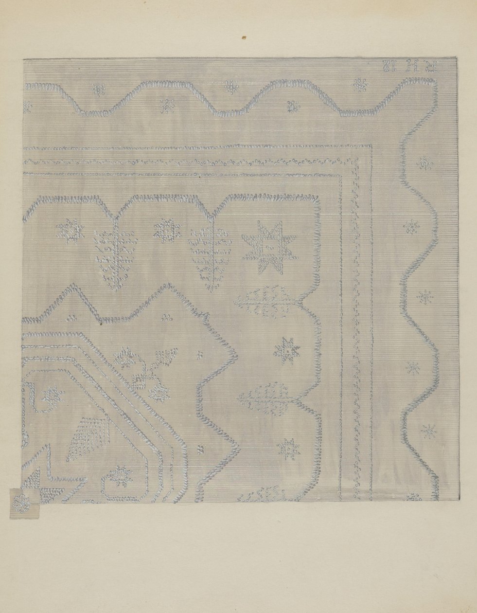 Candlewick Örtü Dokuma, c. 1936. by Jules Lefevere