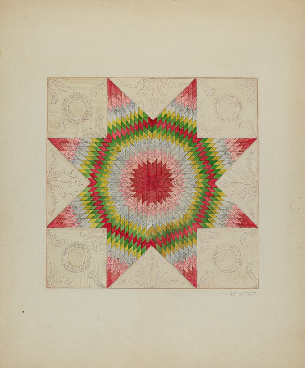 Patchwork Yorgan, c. 1936. by Jules Lefevere
