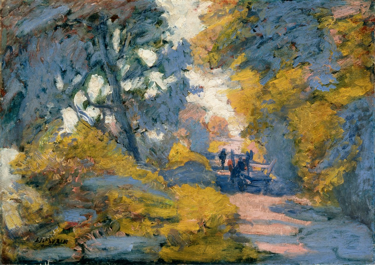 Güneşli Bir Yol, 19. yüzyılın sonları veya 20. yüzyılın. by Jules Leon Flandrin