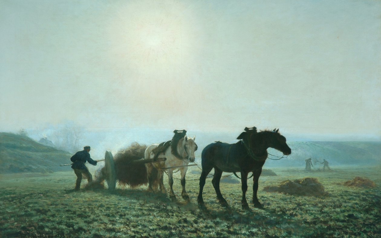 Tarlada Atlar, 1873 by Jules Leon Montigny