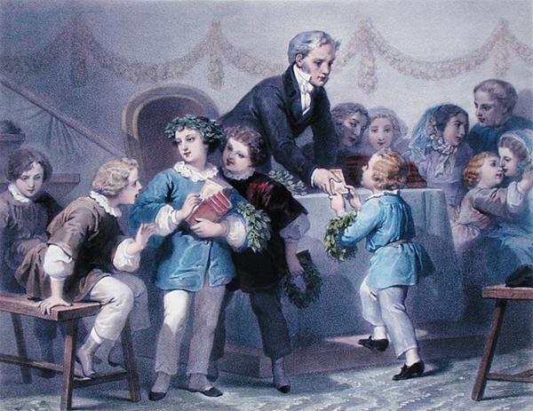 Henier, Bettannier ve Morlon tarafından oyulmuş Ödül Töreni (renkli taş) by Jules Marie (after) Desandre