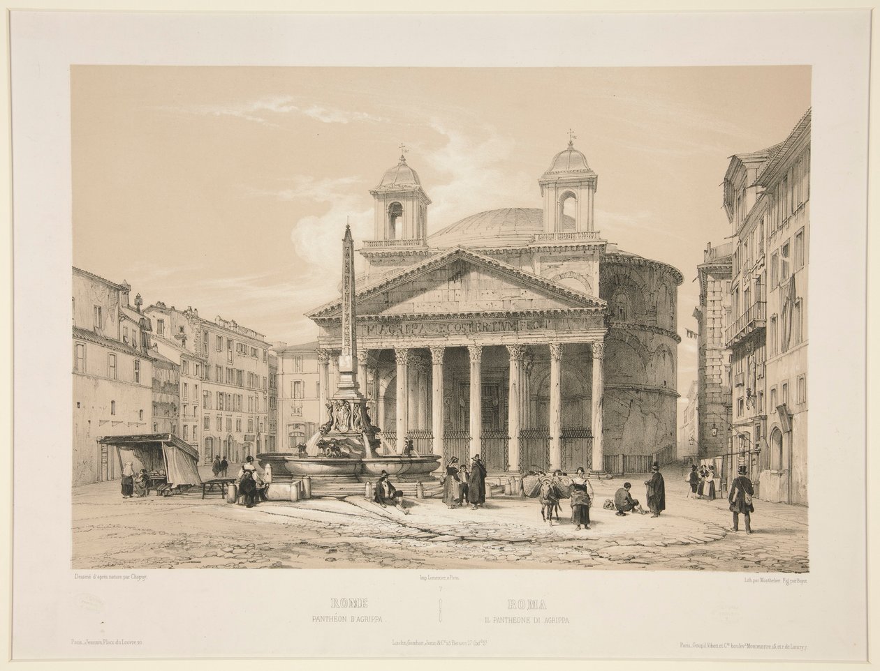 Roma, Pantheon d by Jules Monthelier