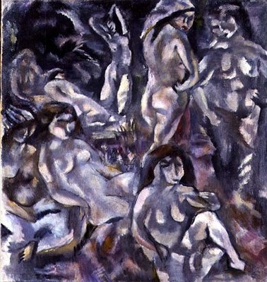 Çıplak Sekiz Kadın by Jules Pascin