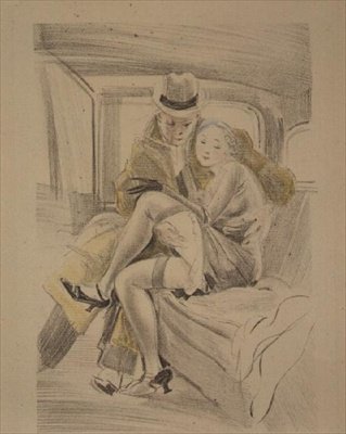 demiryolu eğlenceleri by Jules Pascin