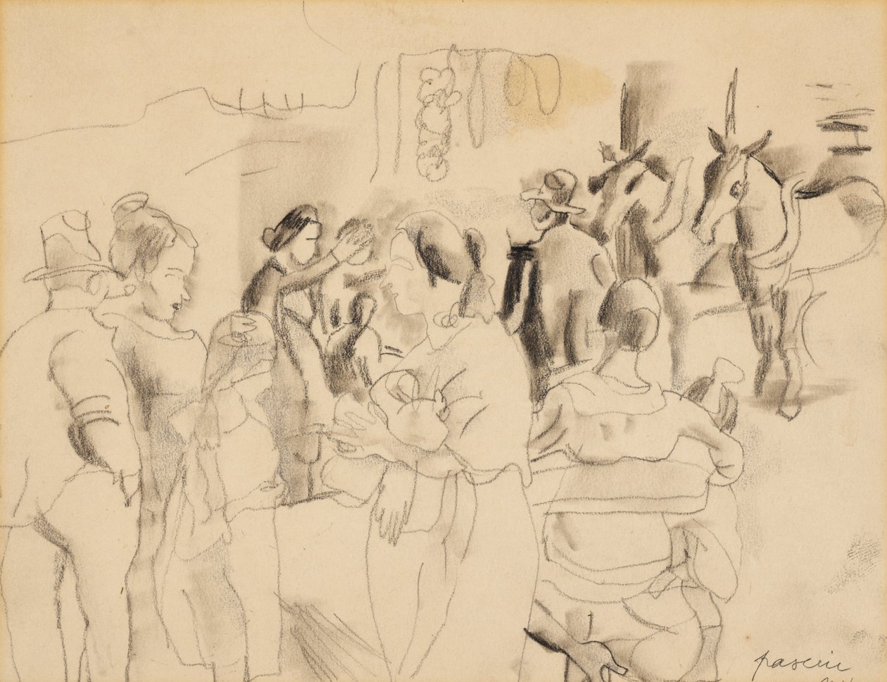 Sokak Sahnesi, New York by Jules Pascin