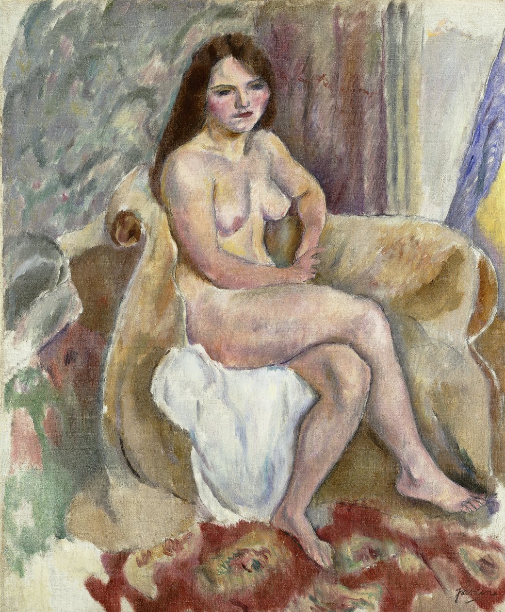 Küçük Breton; Küçük Bretonne, 1912 by Jules Pascin
