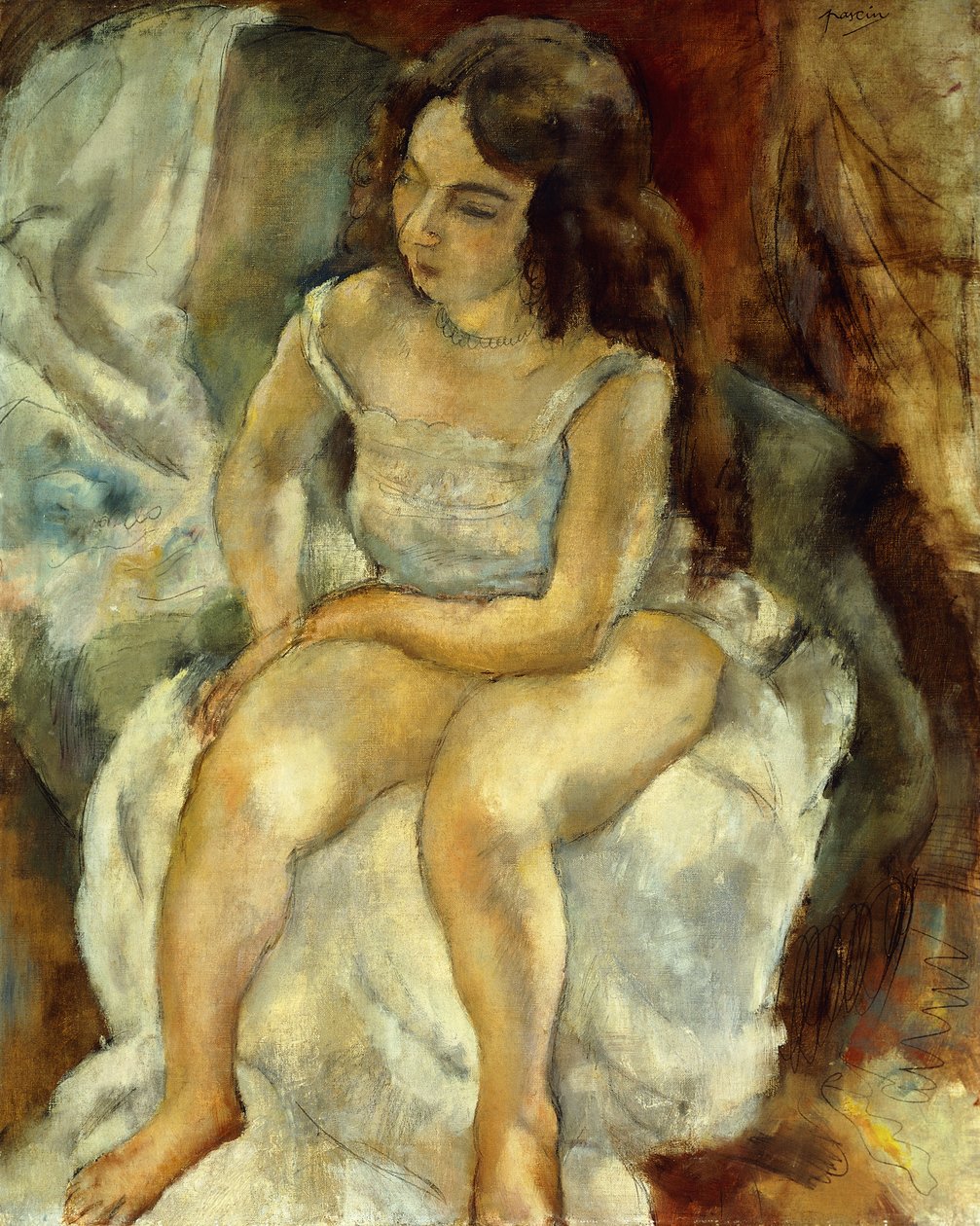Model; La Modele, 1928 by Jules Pascin