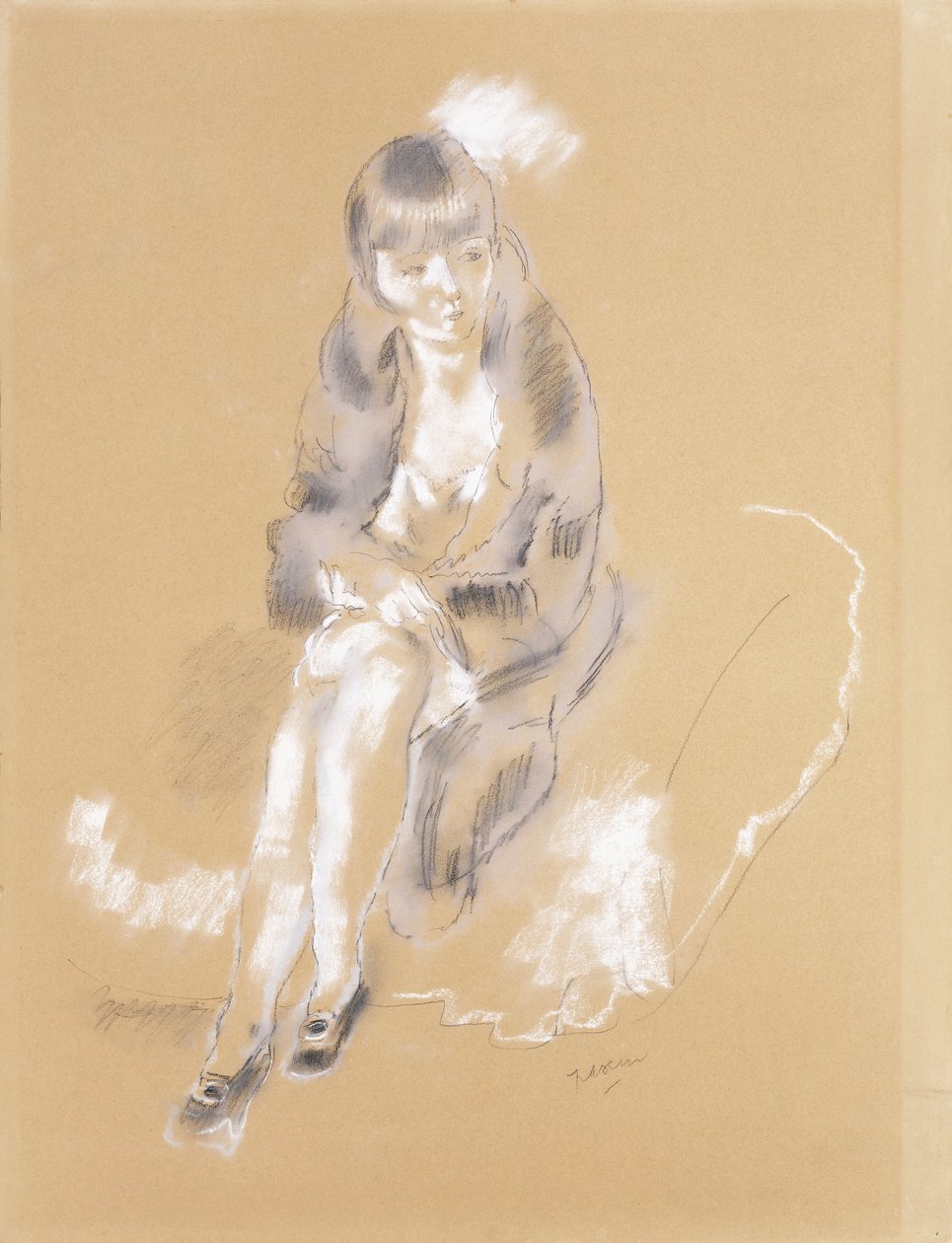 Oturan Kadın, by Jules Pascin