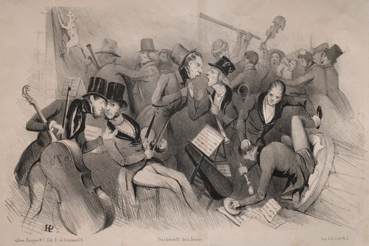 Haberler: İl Filarmoni Derneği, 1841. by Jules Platier