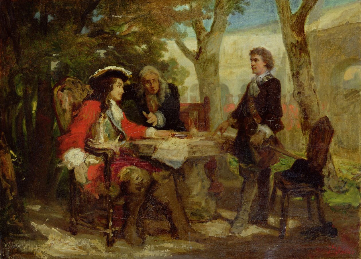 Jean Cavalier (1681-1740) ve Claude Louis Hector (1653-1734) Villars Dükü arasındaki görüşme by Jules Salles Wagner