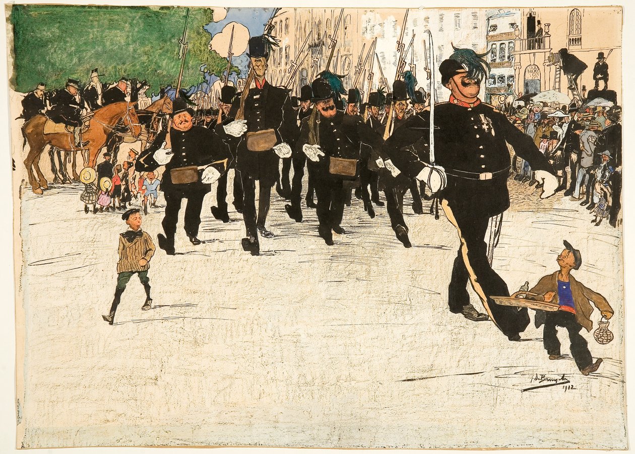 Gent'teki Kanunsuz Devriye Geçit Töreni by Jules de Bruycker