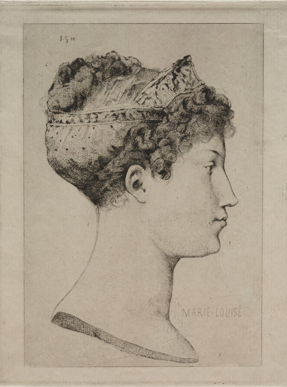 Profildeki Marie Louise by Jules de Goncourt