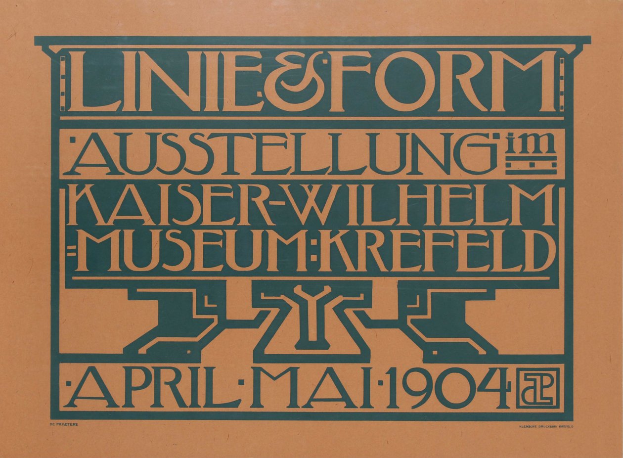 Linie & Form sergisi, 1904. by Jules de Praetere