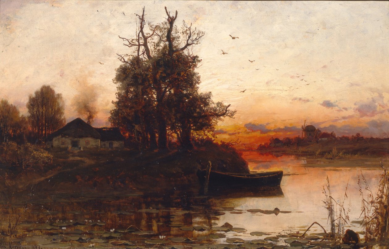 Akşam Sessizliği, 1894 by Juli Julievich Klever