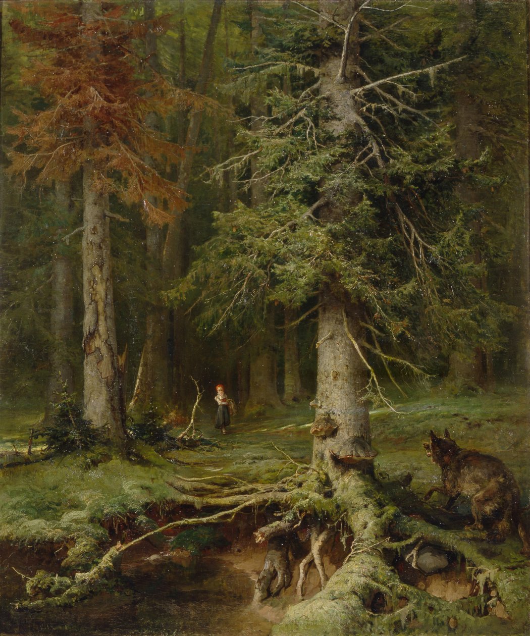 Kırmızı Başlıklı Kız, 1887 by Juli Julievich Klever