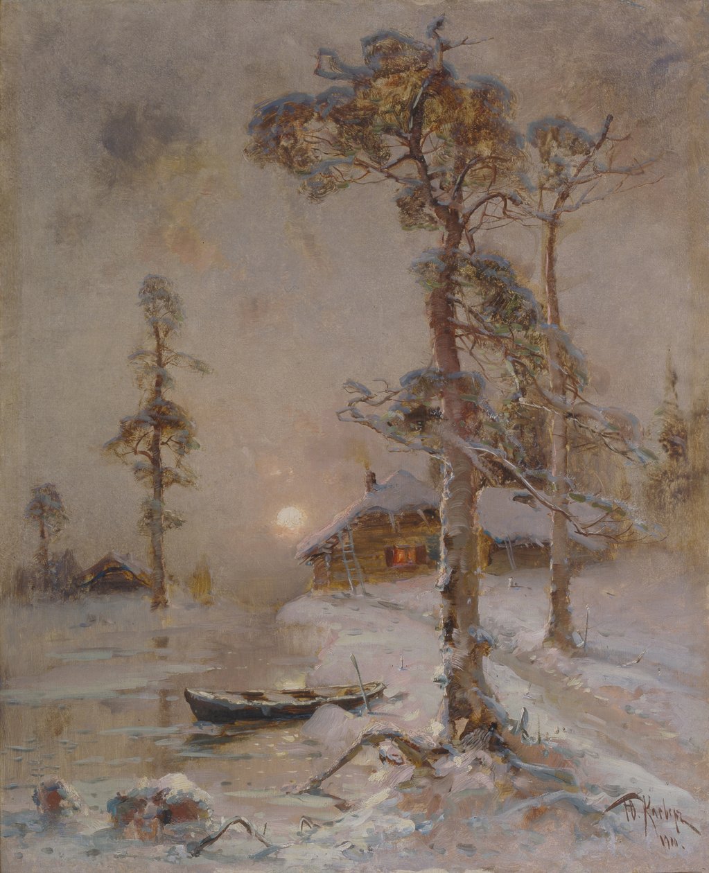 Kış Gün Batımı, 1900 by Juli Julievich Klever