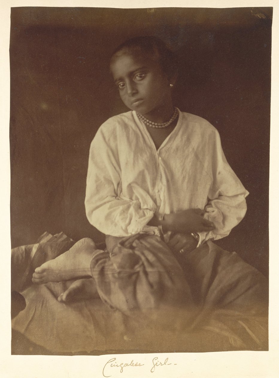 Kız, Seylan by Julia Margaret Cameron