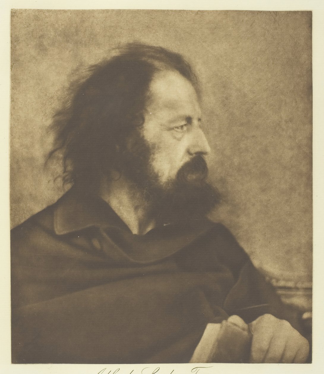 Alfred, Lord Tennyson Dirty Monk, 1865, basılmış c. 1893. by Julia Margaret Cameron