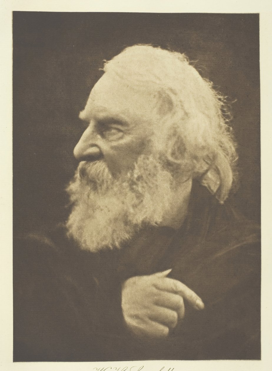 HW Longfellow, 1868, basılmış c. 1893. by Julia Margaret Cameron