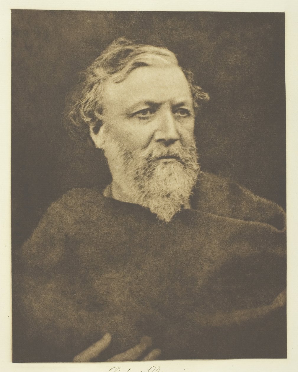 Robert Browning, 1865, basılmış c. 1893. by Julia Margaret Cameron