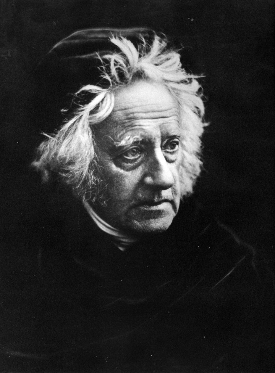 Sir John Frederick William Herschel, 1867 (albüm baskısı) by Julia Margaret Cameron