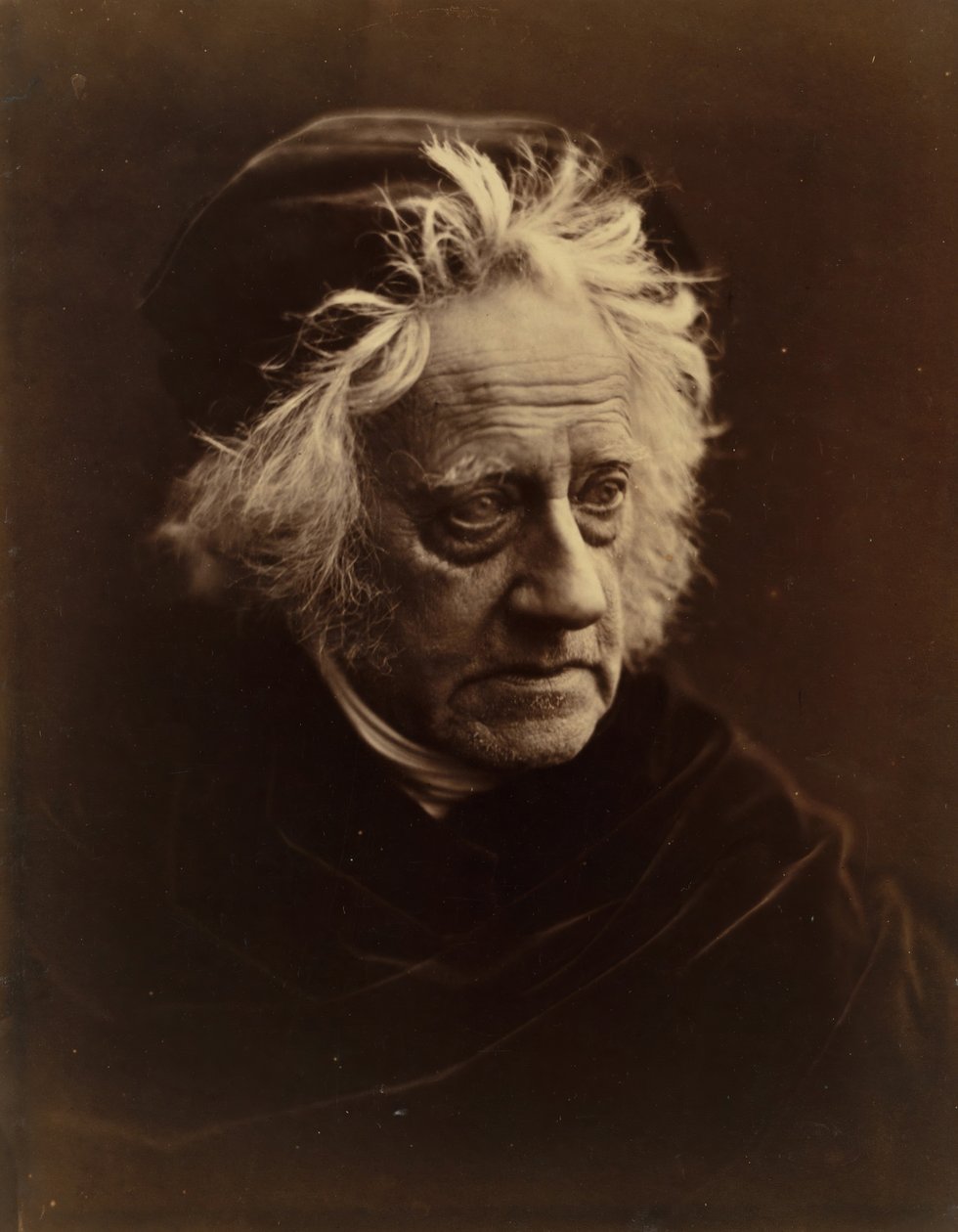 Sir John Herschel, Nisan 1867. by Julia Margaret Cameron