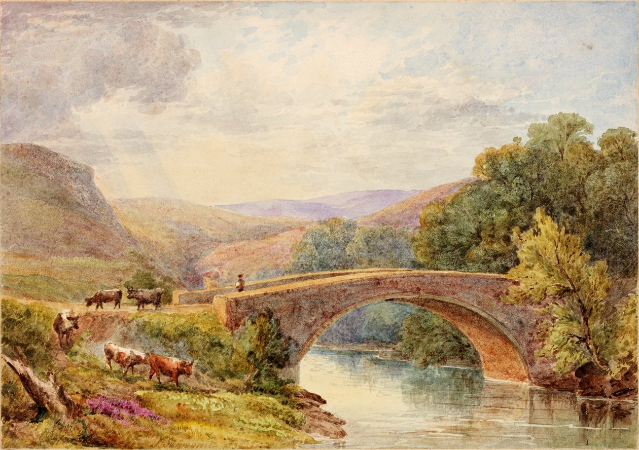 Lewisburn Köprüsü, Kuzey Tyne by Julia Swinburne