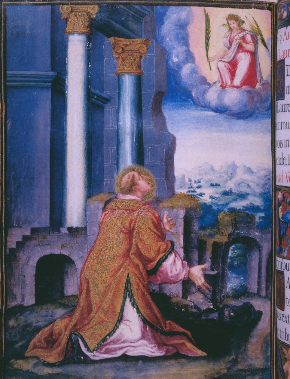 Escorial manastırının adandığı St. Lawrence, İspanya Kralı II. Philip
