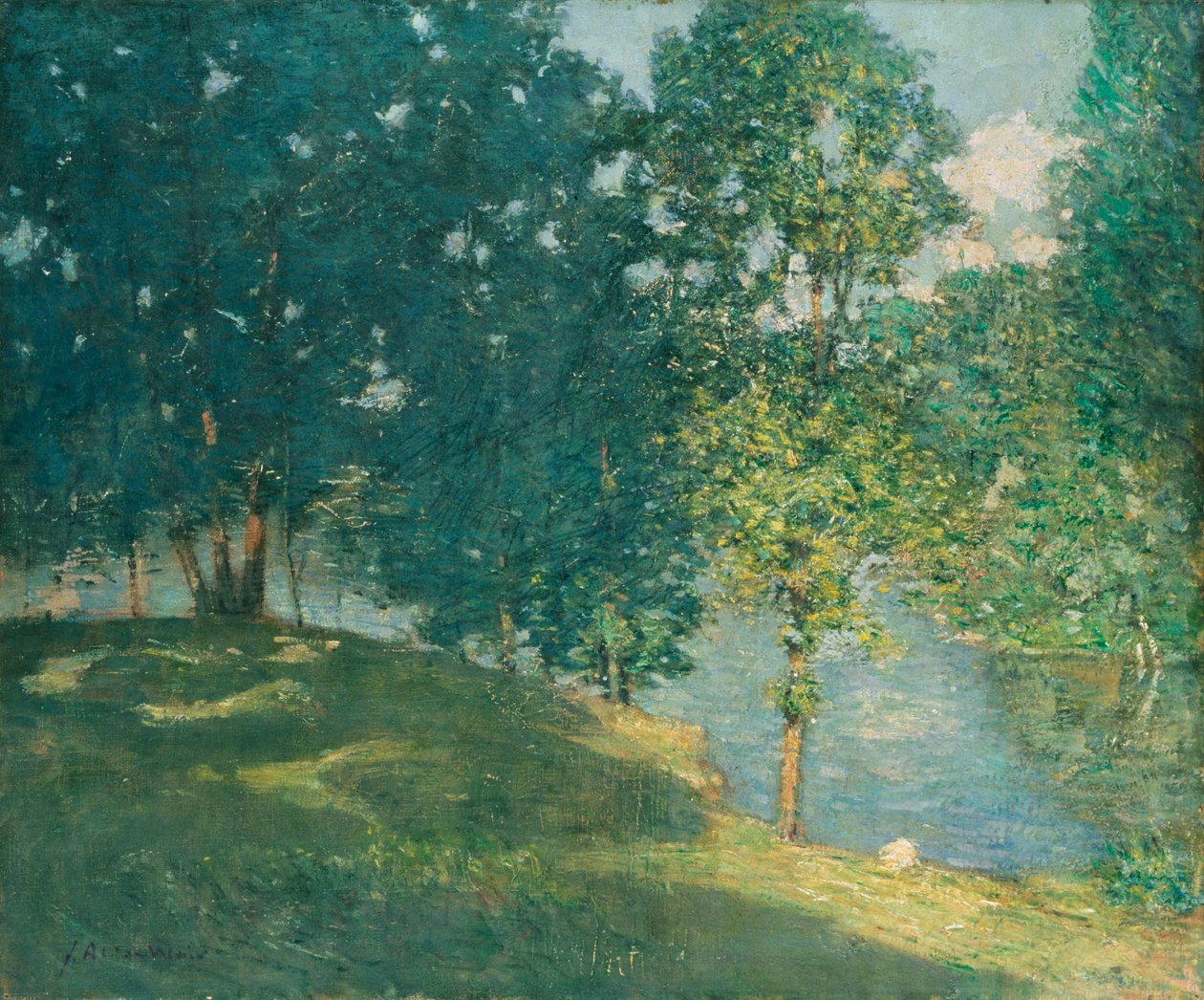 Göl kenarında öğleden sonra by Julian Alden Weir