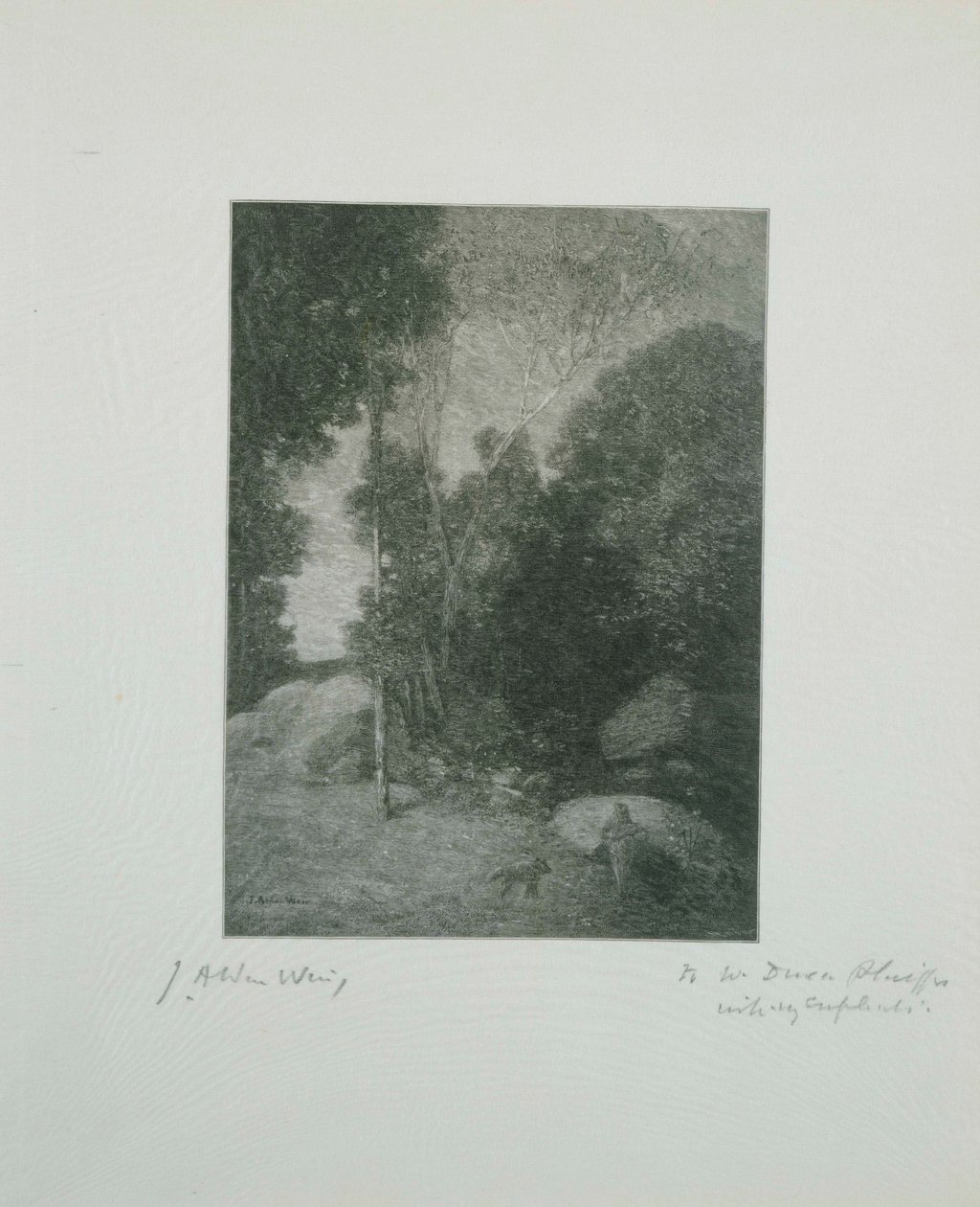 Pan ve Kurt by Julian Alden Weir