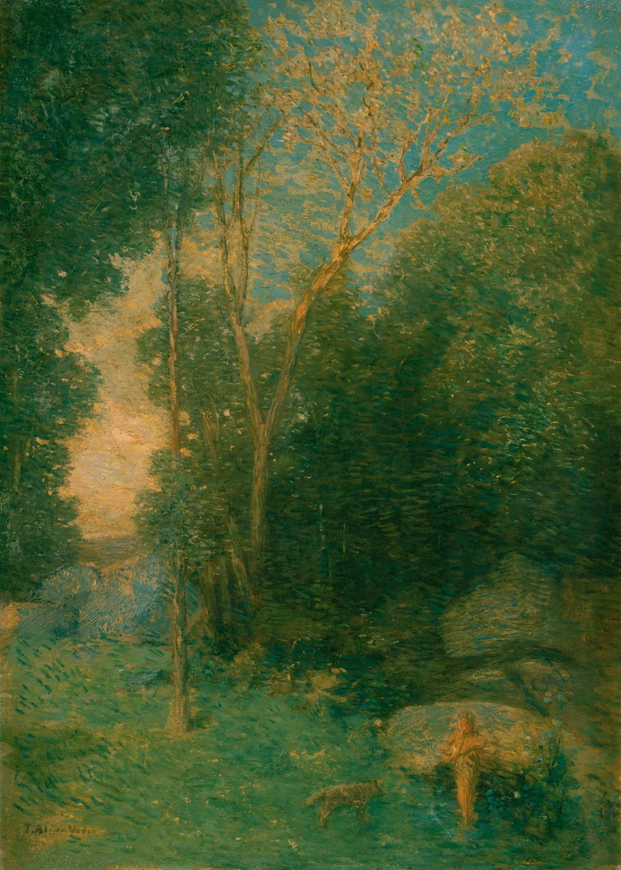 Pan ve Kurt by Julian Alden Weir