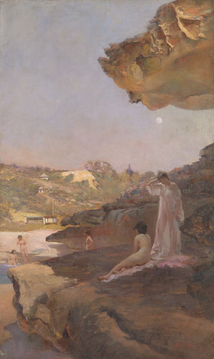 Tamarama Sahili, kırk yıl önce, bir yaz sabahı by Julian Rossi Ashton