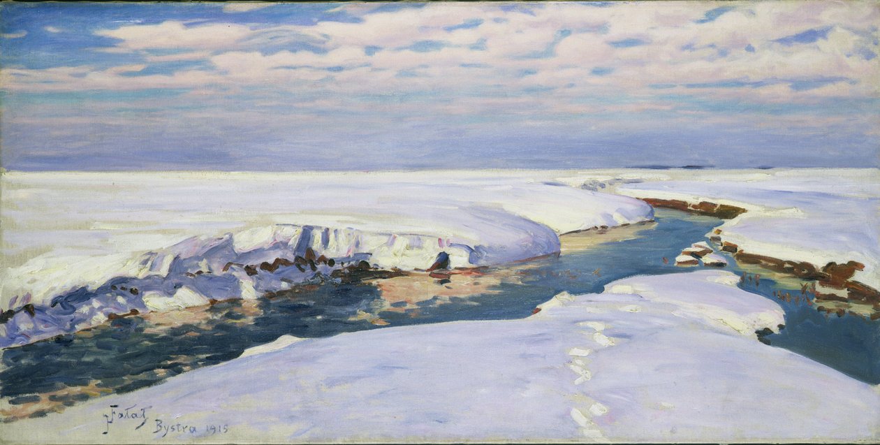 Kış Manzarası, 1915 by Julian Falat