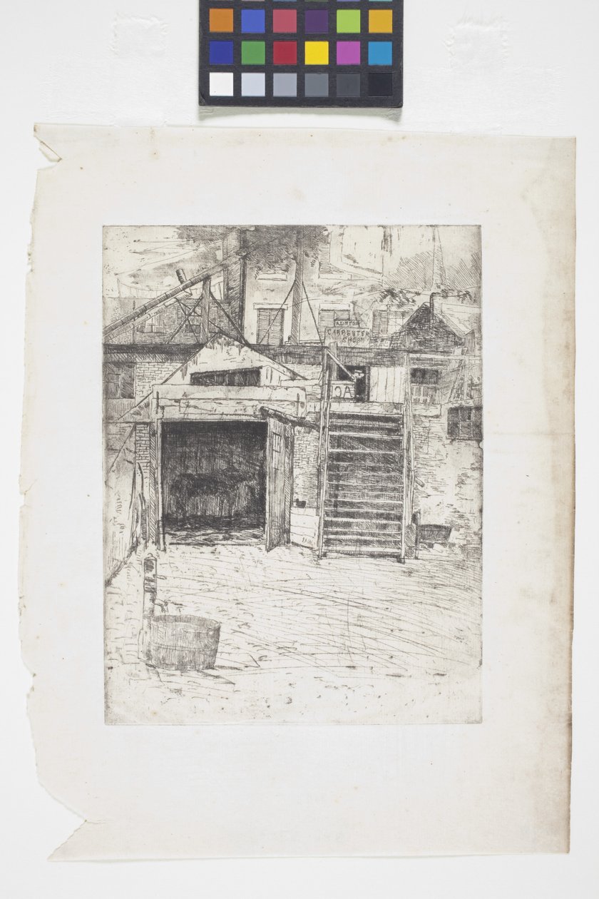 Marangoz Dükkanı (gravür) by Julian Alden Weir