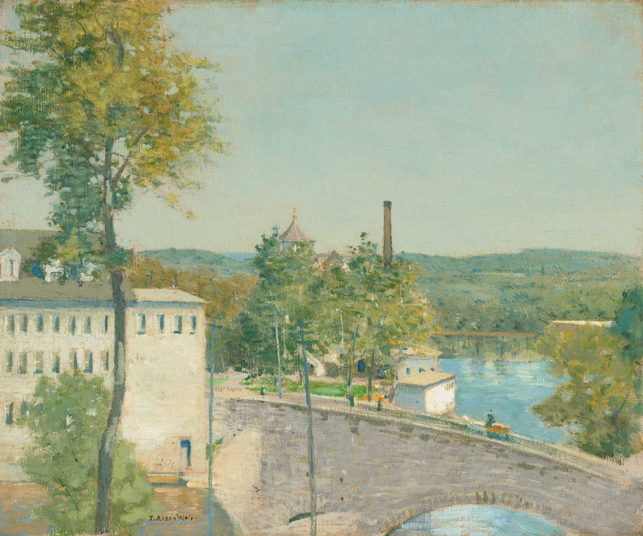 U.S. Thread Company Mills, Willimantic, Connecticut, c. 18931897. by Julian Alden Weir