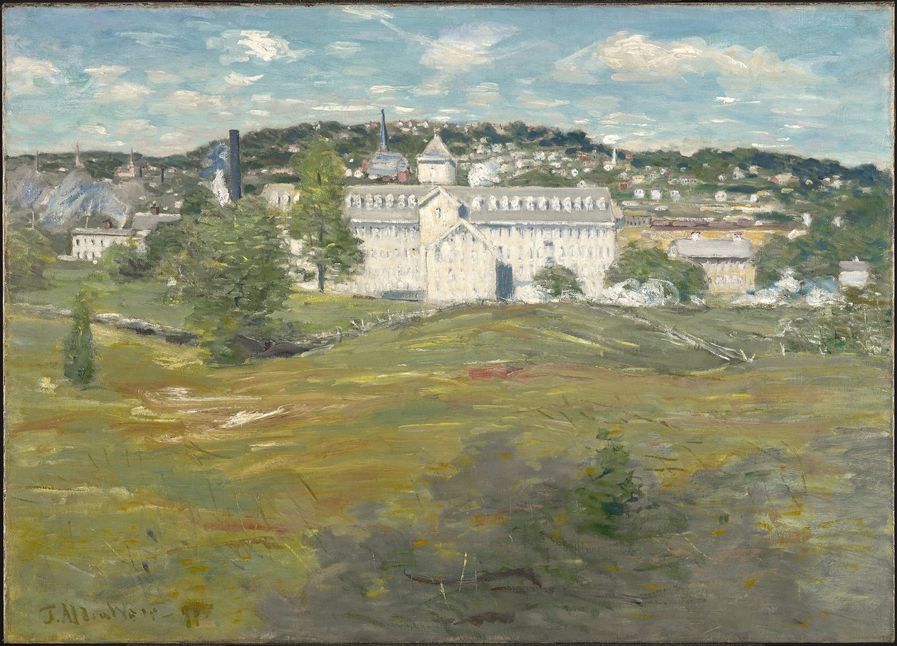 Willimantic İplik Fabrikası, 1893 by Julian Alden Weir