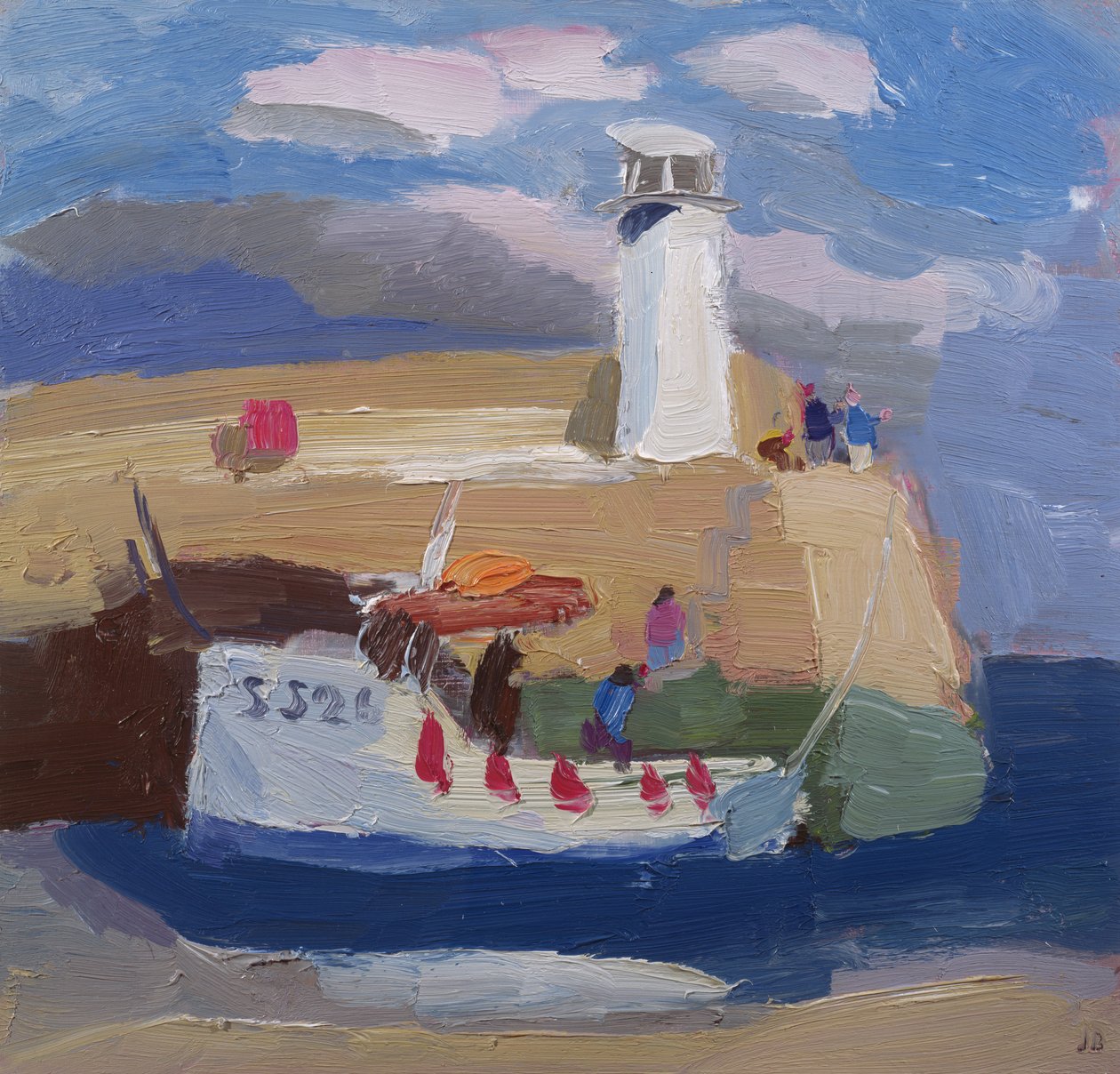 Bir Liman Duvarı, Cornwall üzerindeki rakamlar (gemide petrol) by Julian Bailey
