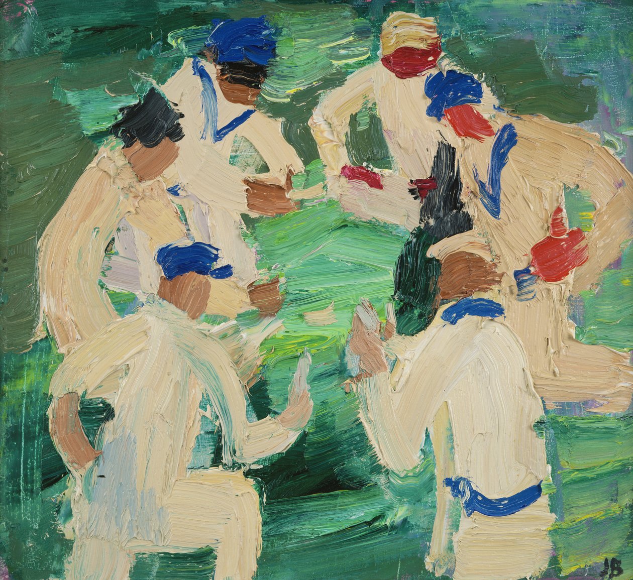 The Cricketers in the Park, Oxford (gemide petrol) by Julian Bailey