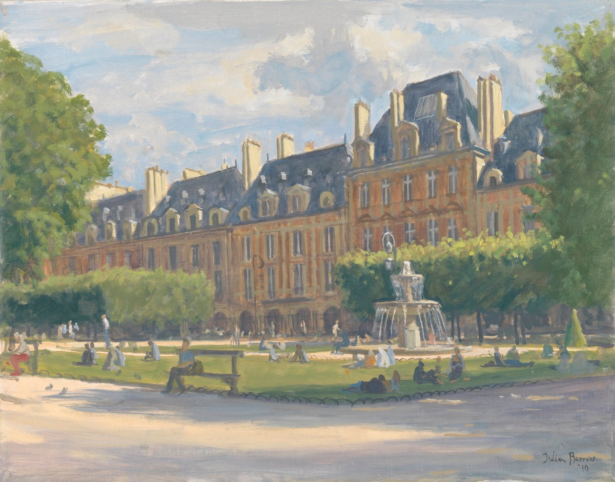 Place des Vosges, 2010 by Julian Barrow