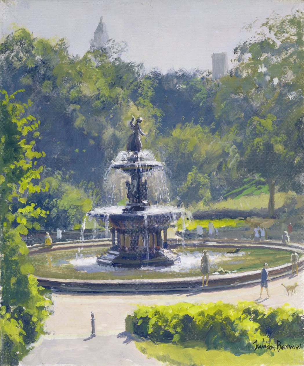 Bethesda Çeşmesi, Central Park, 1996 by Julian Barrow
