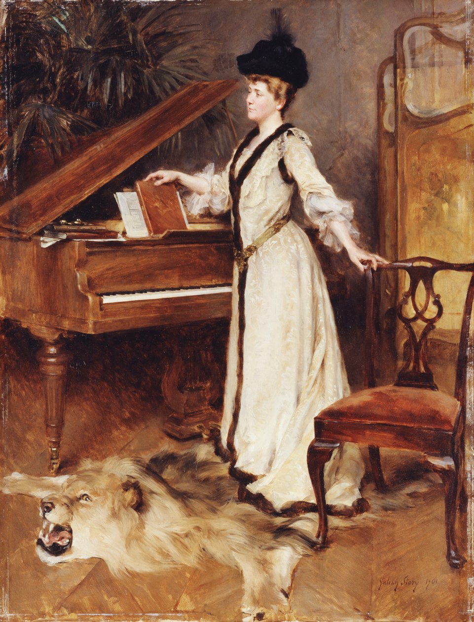 Bayan Portresi, 1901 by Julian Russell Story