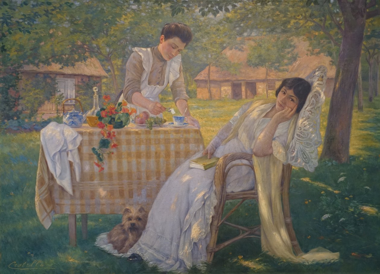 Sous les pommier, elma ağaçlarının altında by Julie de Cistello