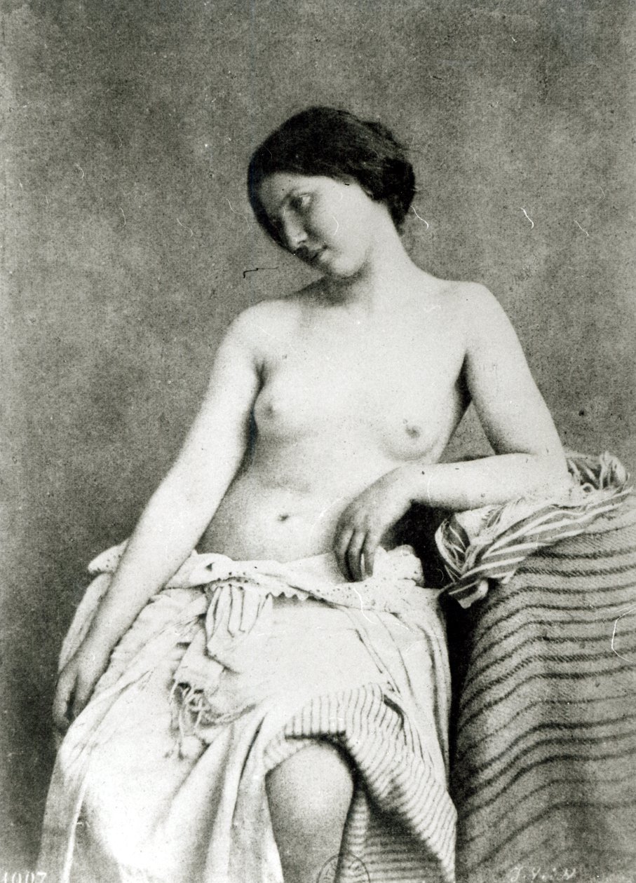 Çıplak Kadın Model, c.1850 by Julien Vallou de Villeneuve