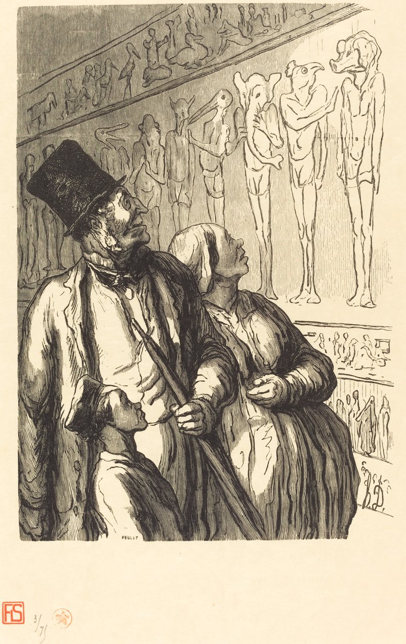 Evrensel Sergi: Mısır Bölümü by Julien Antoine Peulot after Honoré Daumier
