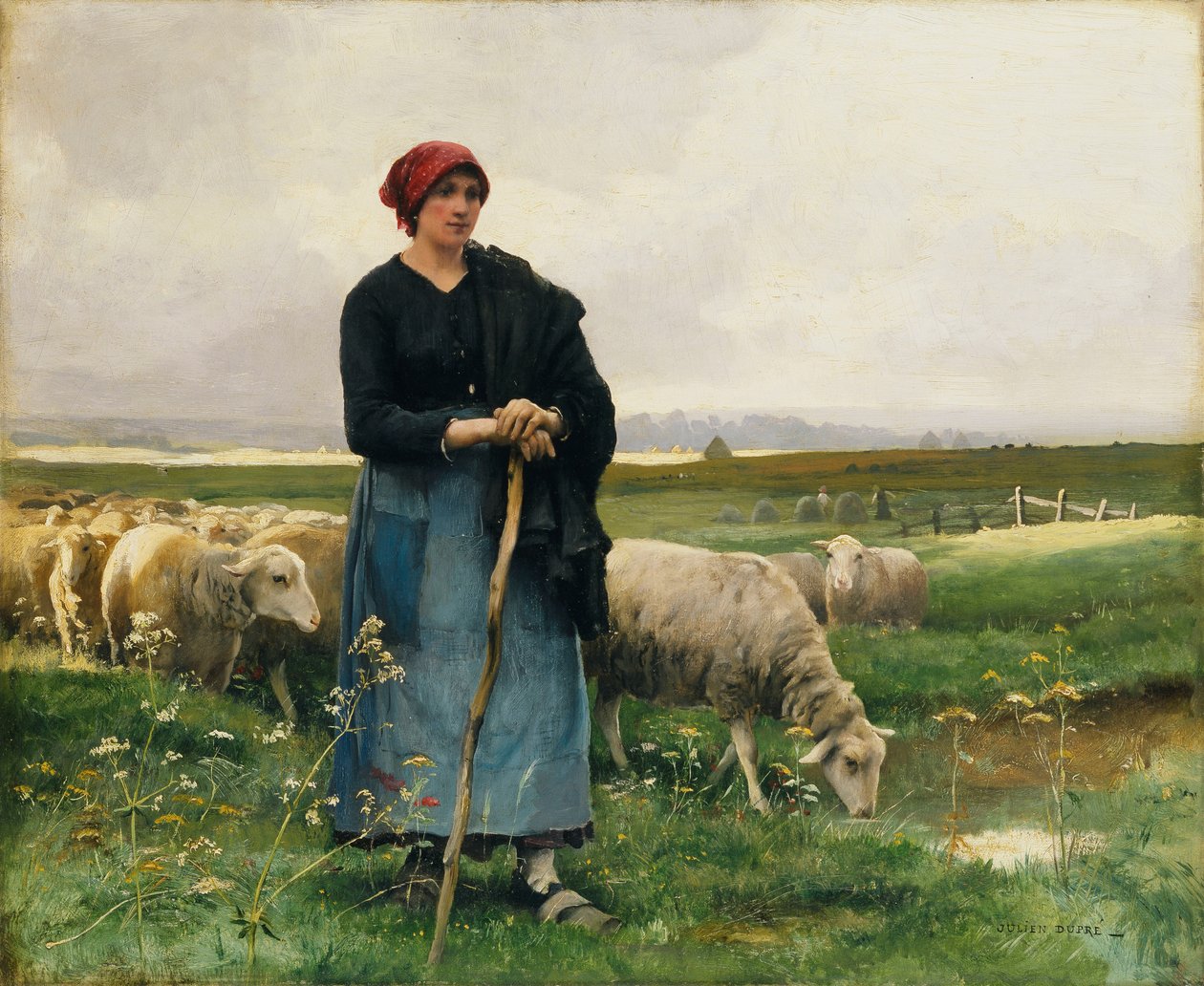 Sürüsüyle Bir Çoban, by Julien Dupre