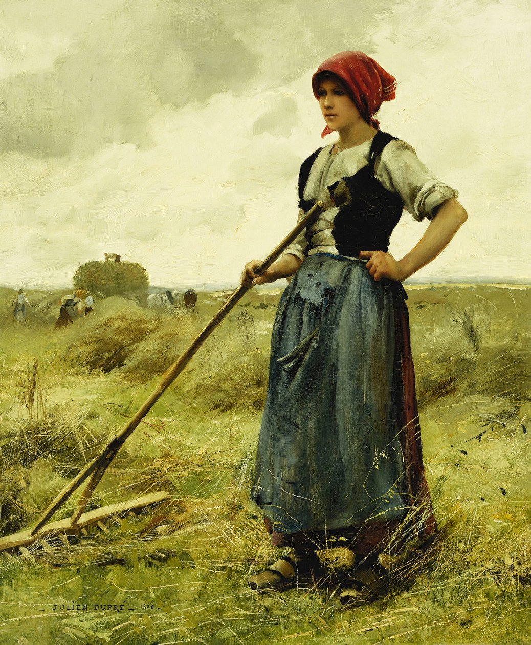 Hasat Zamanı, 1890 by Julien Dupre