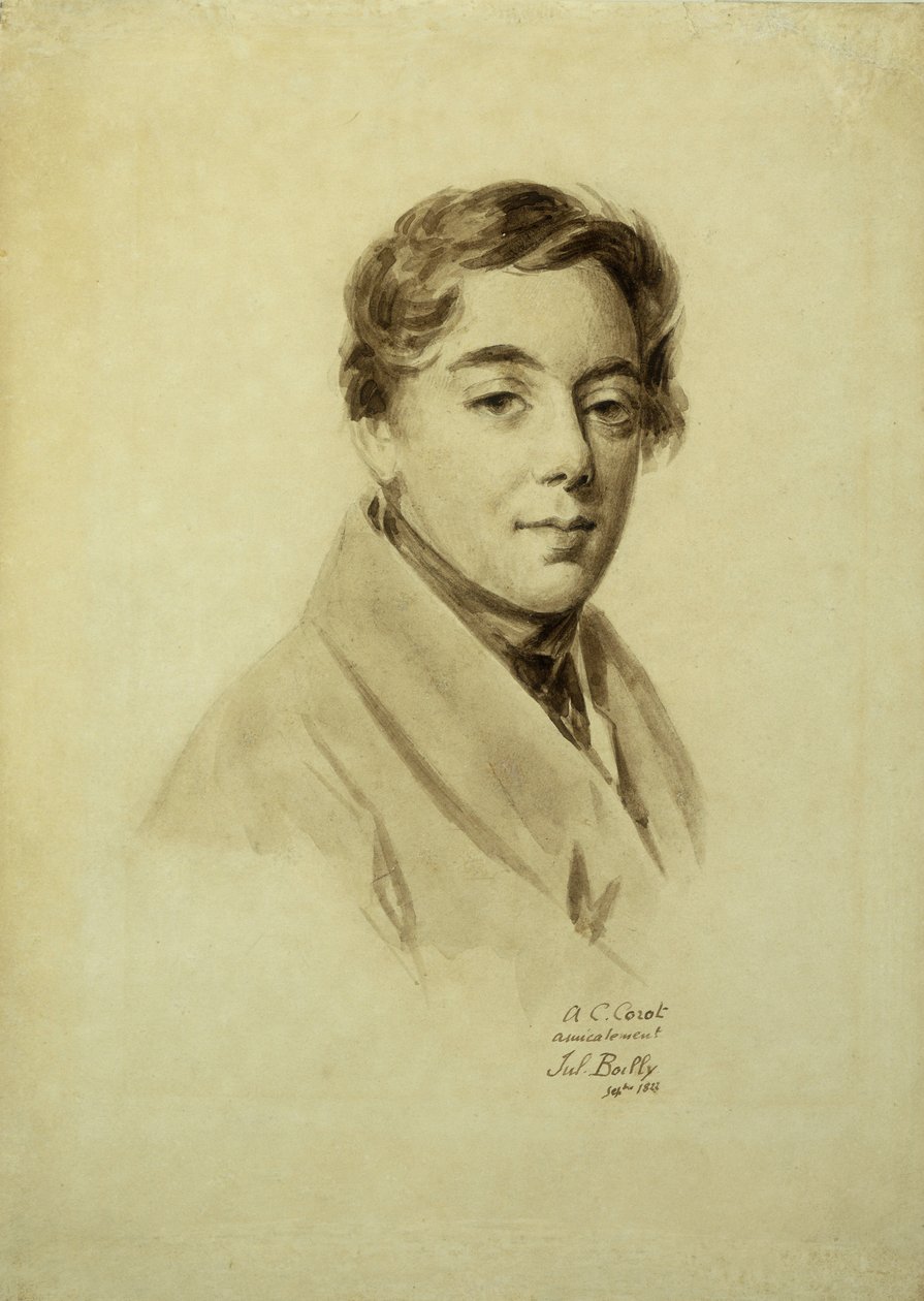 Camille Jean Baptiste Corot, 1822 by Julien Leopold Boilly