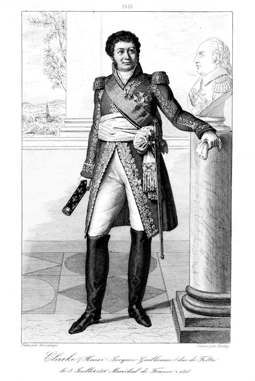 Henri Jacques-Guillaume Clarke 1765-1818, Feltre Dükü ve Fransa Mareşali, 1839. by Julien Leopold Boilly